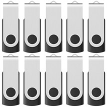 1 Gb Usb 2.0 Flash Drive 10 Pack Black Small Capacity Memory Stick For S... - $34.99