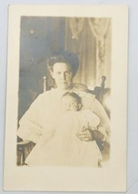 1910&#39;s AZO RPPC Family Photo w/ Mother &amp; Daughter Real Photo Postcard  - £9.74 GBP