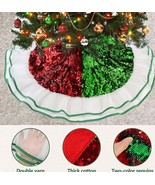 Color Changing Glitter Sequined Tree Skirt. 40&quot;. NIP - $478.76 MXN