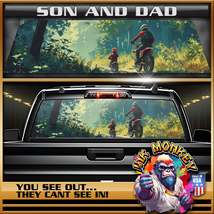 Son And Dad - Truck Back Window Graphics - Customizable - £46.31 GBP+