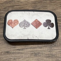 Buckle Down Playing Card Belt Buckle Heart Spade Diamond Clover Gambler KG - $19.79