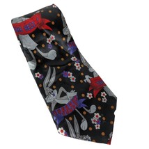 Lord &amp; Paul Bugs Bunny Forever Yours The Best Floral Flowers Novelty Necktie - £18.05 GBP