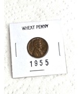 1955 Wheat Penny Rare Coin - $307.87 MXN
