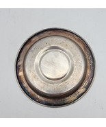 Vtg  5.5 In Silver Tray Candle Holder - $12.93