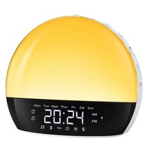 Sunrise Alarm Clock, Bluetooth Speaker Sound Machine, Sunrise And Sunset... - £49.77 GBP