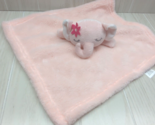 Baby Gear pink sleeping elephant flower plush Security Blanket baby lovey - $15.58
