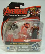MARVEL AVENGERS AGE OF ULTRON THOR VS SUB-ULTRON 005 FIGURES 2015 - $19.99