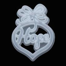 Craft DIY Love Keychain Necklace Transparent Resin Silicone Molds Letter Mould P - £7.80 GBP