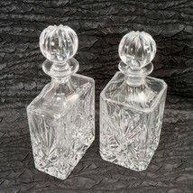 Pair of Vintage Cut Lead Crystal Liquor Decanters - $108.89