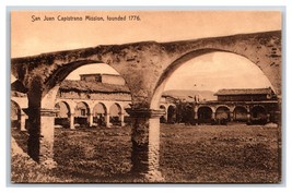 Arches of Mission San Juan Capistrano California CA UNP Sepia  DB Postcard H25 - £2.29 GBP
