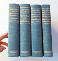 Abraham Lincoln: The War Years by Carl Sandburg, Four Volume Set, 1939 - £39.14 GBP