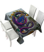 Cool Fantasy Art Good Fortune Chinese Dragon Tablecloth - $51.98 CAD+