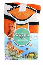 Jay Franco &amp; Sons Plush &amp; Playful 55-Inch Nemo Clown Fish Tail Blanket - $7.42