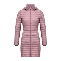 SANTELON Women Long Warm Parka Coat With Hood Female Winter Outdoor Padded Cotto - £54.11 GBP