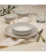 Mikasa Dinnerware Set Gray Grey Logan 32-Piece Serves 8 Stoneware Ombre ... - $189.99