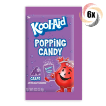 6x Packets Kool-Aid Grape Flavored Popping Candy | .33oz | Fast Free Shipping - £8.92 GBP