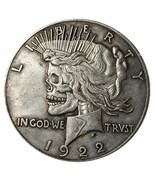 Rare Antique USA United States Two Face Peace and Skull Zombie Coin. Exp... - $27.90