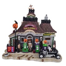  Lemax Spooky Town Gas N Ghoul Light Up Halloween Village 15194 Decor Retired - £43.00 GBP