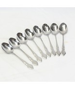 Oneida Musette Northland Oval Soup Spoons 6-7/8&quot;  Stainless Lot of 8 - $485.04 MXN