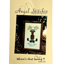 Angel Stitchin Where&#39;s That Bunny Counted Cross Stitch Sampler Pattern R... - £7.89 GBP