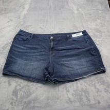 Venezia Jeans Shorts Women 24 Blue Denim Casual Outdoors Preppy Short Dark Wash - £20.23 GBP