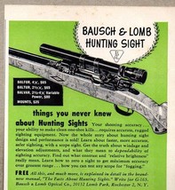 1954 Print Ad Bausch &amp; Lomb Hunting Sights Rifle Scopes Rochester,NY - £8.92 GBP