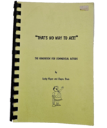 &quot; That&#39;s No Way To Act! &quot; by Lucky Hayes and Elayne Stein 1990 Paperback... - $16.24 CAD