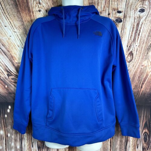 The North Face Mens Size Large Blue Scuba Hoodie Hooded Sweatshirt Pouch Pocket - $23.74