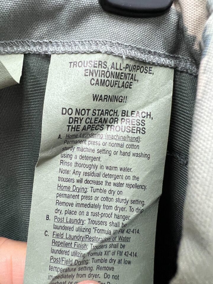GENUINE USAF APECS ABU GORE TEX TIGER STRIPE ALL PURPOSE PANTS - X-LARGE REGULAR Item image 4