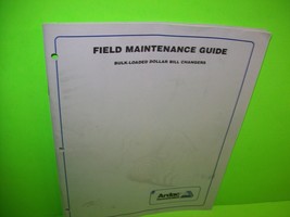 Ardac Field Maintenance Guide Dollar Bill Changer Service Manual w/ Note... - £17.17 GBP