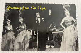 Greetings From Las Vegas Ronald Reagan Frontier Hotel Postcard 1954 - £5.38 GBP