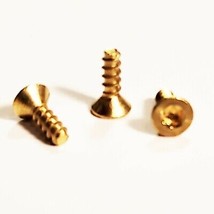 .08&quot; x .25&quot; (1/4&quot;) Torx Flat Head Custom Brass Thread Rolling Screw 100 ... - £3.49 GBP