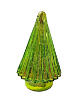 Karma Fluted Mercury Glass Christmas Tree Table Top Figurine Green New - £29.83 GBP