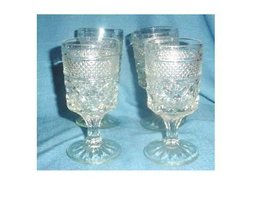 Set of 4 Wexford Stem Glasses by Anchor Hocking - £33.97 GBP