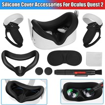 VR Silicone Face Cover+Controller Grip Case+Lens Cleaning Set for Oculus... - £24.31 GBP