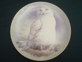 SNOWY OWL collector plate RAYMOND WATSON 1st Edition OWLS Franklin Mint - $28.98