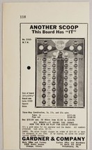 1931 Print Ad Punchboard Novelty Game Board Gardner &amp; Co. Chicago,Philadelphia - £8.13 GBP