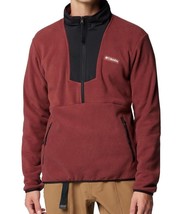 New Columbia Men&#39;s Sequoia Grove Half Zip Fleece Pullover Spice/Black X-... - $49.49