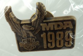 Vintage Harley Davidson 1989 MDA Pin - New in Package - £9.90 GBP