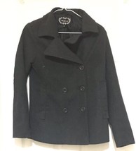 Ambiance Apparel Size S Womens 90% Polyester and 10% Wool Black Coat - £14.42 GBP