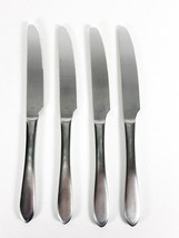 Robert Welch Meridian Satin Serrated DINNER KNIVES 9 7/8&quot; Stainless Set 4 China - £14.00 GBP