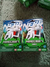 2 Hasbro (2021) Nerf Minecraft Ghast Blasters new in package each has 2 darts - $9.89