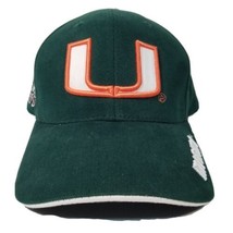 Univ. of Miami Hurricanes Hat Cap Adult Green Strapback Sebastian Ibis Colosseum - £10.81 GBP