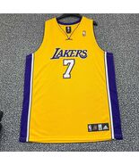 Los Angeles LA Lakers Odom #7 Jersey Shirt Men 48 Yellow Adidas Sleevele... - $263.69 CAD