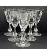 Stemmed Port Cordial Sherry Glasses Set of 6 Short Stem 4.75&quot; Tall - £15.78 GBP