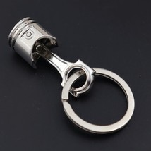 Engine Piston Keychain Key Ring Metal Pendant - £5.51 GBP