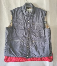 Vtg 80s Windbreaker Brand Mens Large Insulated Vest Plaid Lining Pockets... - $23.33