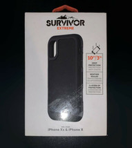 NEW Griffin Survivor Extreme BLACK Case and Holster for Apple iPhone X / XS - £17.19 GBP