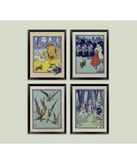 Sorcier De OZ Imprimés: Vintage Frank Baum Livre Illustration Imprimés Par - £4.50 GBP+