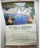 Vtg Millard Whitney 1951 Wall Calendar Hanging Advertising Fly Fishing M... - €42,16 EUR